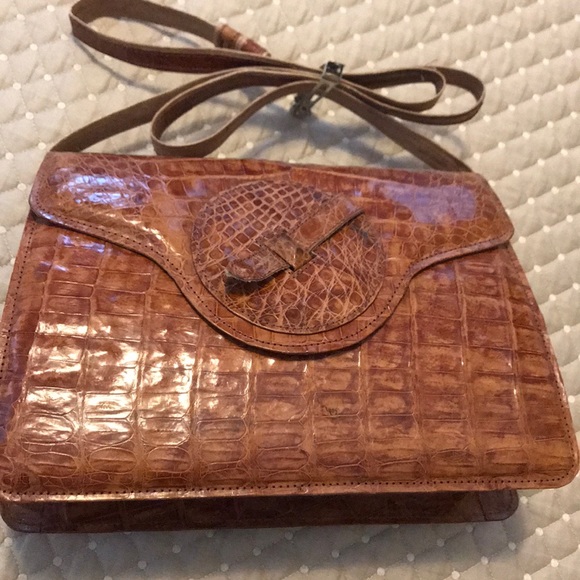 Genuine Reptile skin shoulder bag, Imported - Picture 5 of 8